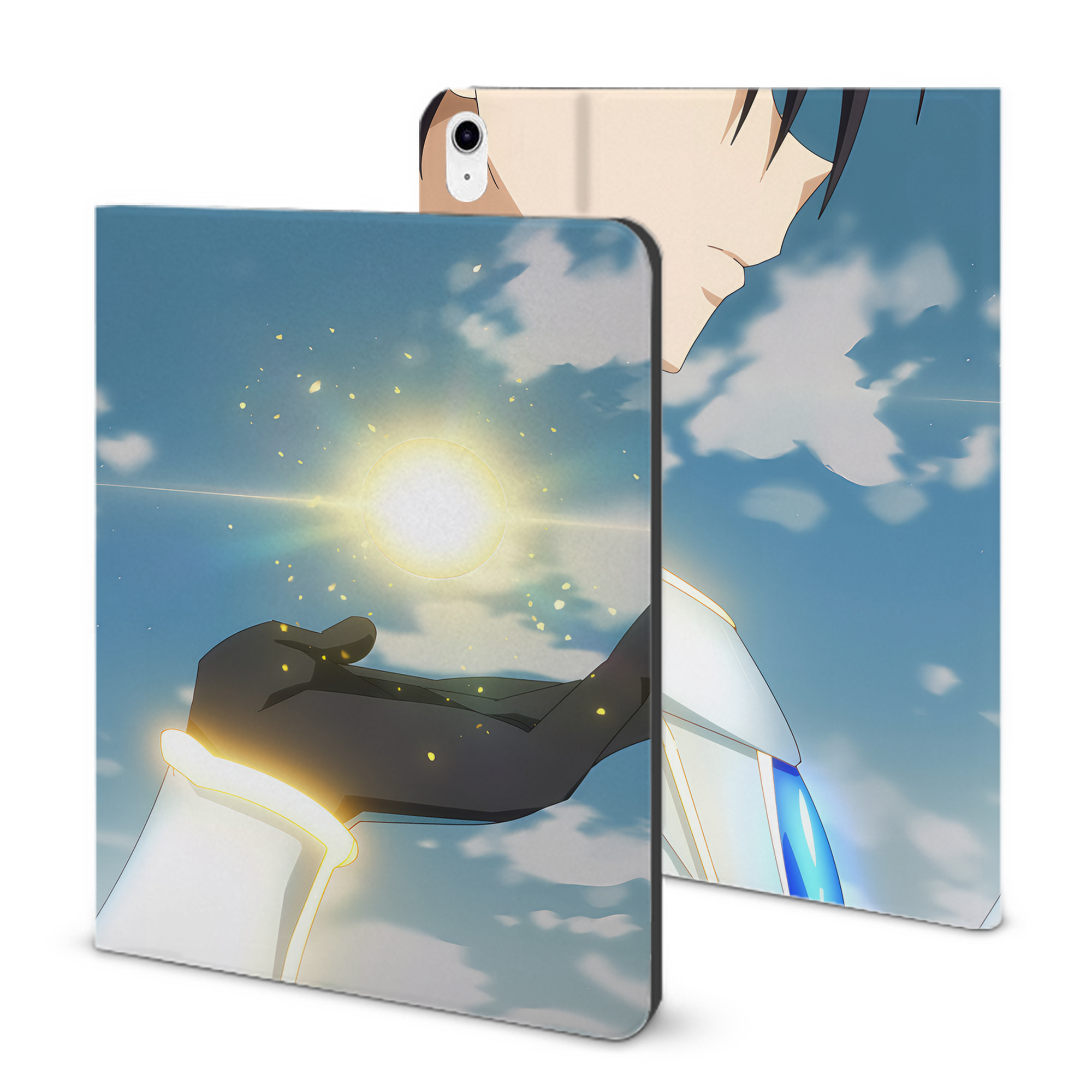 （画像用） 転スラ Regarding Reincarnated to Slime IPad ケース ブック型 PUレザー TPU 耐衝撃 軽量 薄型 ペン収納なし 全面保護 IPad 各モデル対応